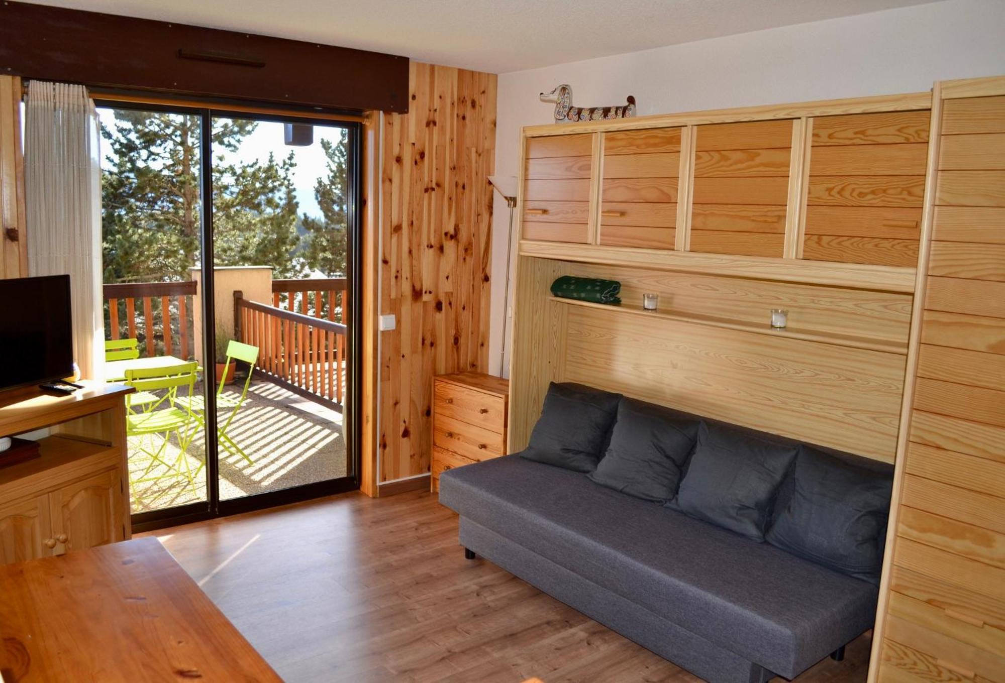 Studio Cabine Chaleureux A Pyrenees 2000 - Wifi Et Parking Prive Bolquere Pyrenees 2000 Eksteriør billede